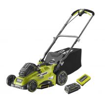 RYOBI - Tondeuse tractée à la demande POWER ASSIST 36V MAX POWER - 40 cm - Batterie 1x5.0 Ah