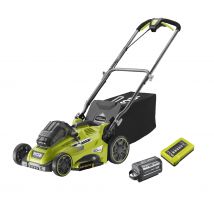 RYOBI - Tondeuse tractée à la demande POWER ASSIST 36V MAX POWER - 40 cm (1 x 6,0 Ah High Energy )