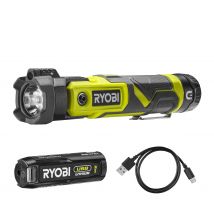 RYOBI - Lampe torche 4V USB Lithium - Batterie 1x2.0 Ah