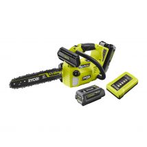 RYOBI - Tronçonneuse élagueuse à 1 main Brushless 36V MAX POWER - 30 cm - Vendue sans batterie ni chargeur