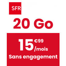 Forfait Mobile SFR 20 Go 5G