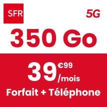 Forfait Mobile SFR 350 Go 5G