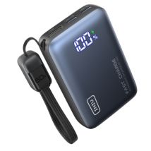 Powerbank INIU 10000 mAh 45W USB-C Noir - Charge rapide pour iPhone, iPad, AirPods