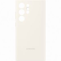 Coque silicone Samsung Galaxy S23 Ultra crème