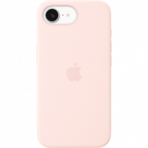 Coque MagSafe en silicone rose Apple pour iPhone 17e