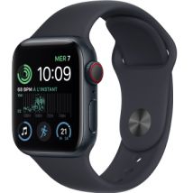 Apple Watch SE 4G 40 mm Aluminium Minuit avec Bracelet Sport Minuit