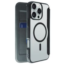 Étui folio Tiger Case noir MagSafe pour iPhone 16 Pro Max - Protection renforcée jusqu'à 2m