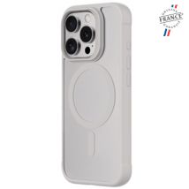 Coque Qdos Hybrid Drop pour iPhone 16 Pro - Protection renforcée, compatible MagSafe, effet verre dépoli