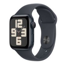 Apple Watch SE GPS 40mm Noir avec Bracelet Sport S/M - Détection des chutes