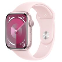 Apple Watch Series 9 GPS 45mm Aluminium Rose avec Bracelet Sport Rose (S/M)
