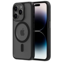 Coque translucide MagSafe noir pour iPhone 15 Pro