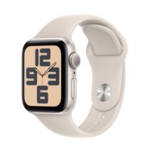 Apple Watch SE GPS 40mm Aluminium Lumière Stéllaire avec Bracelet Sport Lumière Stéllaire (M/L)
