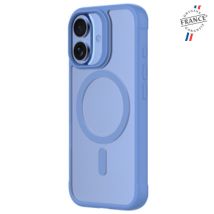 Coque Qdos Hybrid Drop pour iPhone 16 - Protection renforcée, compatible MagSafe, effet verre dépoli