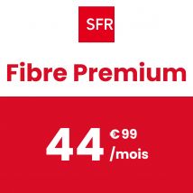 SFR Fibre Premium 8 Gb/s - Image 4K HDR - Dolby Vision, Dolby Atmos - 200 chaînes TV - Appels illimités vers fixes et mobiles