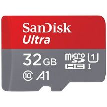 Carte mémoire Sandisk MicroSDHC Ultra 32Go + Adaptateur SD