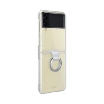 Coque transparente avec anneau pour Samsung Galaxy Z Flip3 5G
