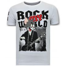 Local Fanatic T-shirt rock my world cat