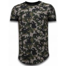 Justing Camouflaged fashionable t-shirt long fit