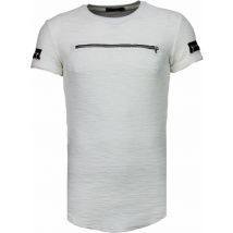 Justing Zipped chest t-shirt