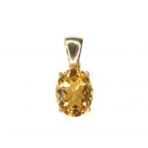 Christian 14 karaat gouden hanger met citrien
