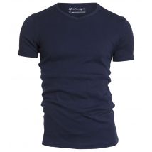 Garage Basis t-shirt v-hals semi bodyfit blauw