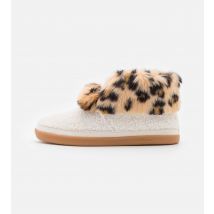 Toms Celeste natural faux shearling/ leopard pantoffel