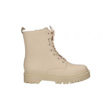 La Strada 2182012-1120 beige tumble pu / halfhoge veterschoen beige