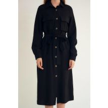 Robin-Collection Lange jurk m34769