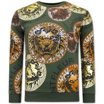Montfleuri Sweater met print leeuw head