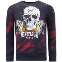 Montfleuri Sweater met print skull tiger