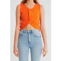 Robin-Collection Elastische ribstof top t93564