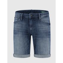 Purewhite The steve 857 skinny denim shorts dark blue