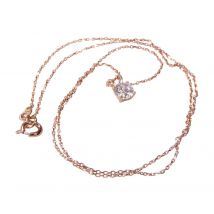 Christian 14 karaat rosé ketting solitaire