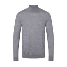 Kronstadt Ks3508 johannes marine roll neck knit grey mel