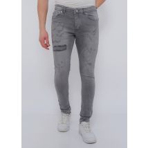 True Rise Broek met gaten slim fit dc