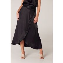 JANSEN AMSTERDAM Rok w663 fake wrap 999black