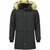 Enos Lange parka jas met bontkraag - Winterjas