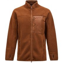 Peak Performance M. pile zip jacket emperador