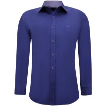 Gentile Bellini Nette getailleerde overhemden slim fit stretch