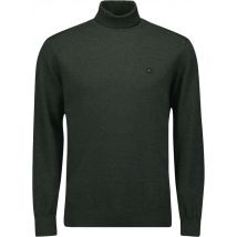 No Excess Pullover rollneck 2 coloured melang dark green