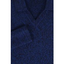 Looxs Revolution Gebreide trui met kraagje kobalt voor meisjes in de kleur