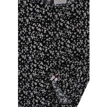 Looxs Revolution Loose-fit top zwart daisy flower print voor meisjes in de kleur