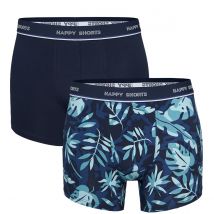 Happy Shorts 2-pack boxershorts heren leaves print