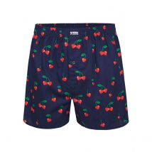 Happy Shorts Wijde boxershort heren rode kersen hartjes