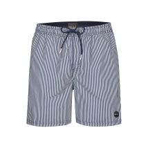 Phil & Co Gestreepte zwemshort heren / wit