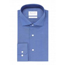 Michaelis Uni blue oxford katoenen overhemd