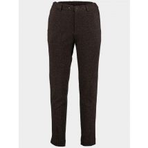 Bos Bright Blue Wollen pantalon das trouser 233028da51bo/840 coffee bean
