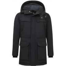Enos Lange parka jas met capuchon