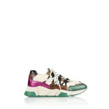DWRS Label Los angeles teddy b9101-82 off white/dark green 3342
