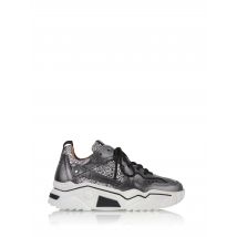 DWRS Label Pluto glitter leer combi dark/silver j5217-49 3338